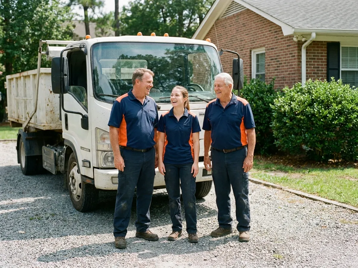 The Riverwalk Dumpster Rental team, dumpster rental service in Wilmington, NC